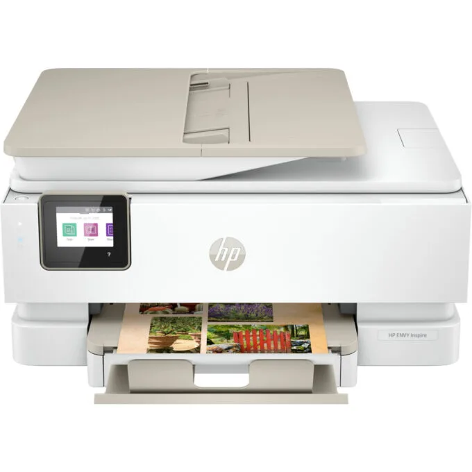 HP ENVY Inspire 7920e - All-in-One Color Inkjet Printer - Wi-Fi, ADF, Duplex, Portobello Beige, 256MB, 800MHz — image 1