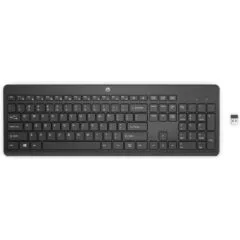 HP Keyboard 230 Wireless Keyboard USB-A Black - 230 - Black, 2.4 GHz wireless, USB-A