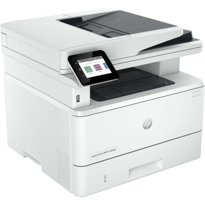 HP LaserJet Pro MFP 4102fdn - Mono Laser MFP - White, Duplex, ADF, LAN, 40 ppm — image 3