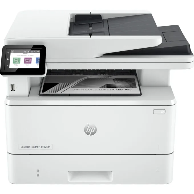 HP LaserJet Pro MFP 4102fdn - Mono Laser MFP - White, Duplex, ADF, LAN, 40 ppm — image 1