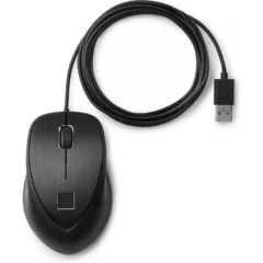 HP Maus USB Fingerprint Laser-3Tasten-kabelgebunden-USB - Black