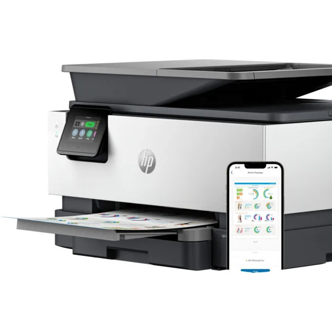 HP OfficeJet Pro 9120b - 9120b - Color Grey, 512MB, 1.2GHz, Duplex, ADF, Wi‑Fi & Ethernet — image 3
