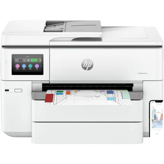 HP OfficeJet Pro 9730e - A3 Color All-in-One Printer, Duplex ADF, Wi-Fi, Ethernet, 512MB/1.2GHz, Grey — image 1