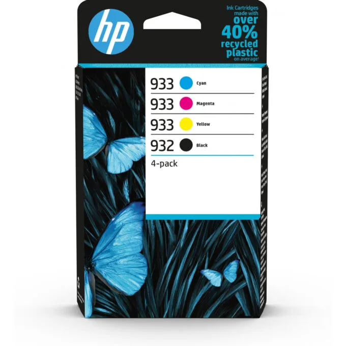 HP Original Ink Combo Pack - HP 932/933 - Black & Cyan/Magenta/Yellow, Standard-Yield Pigment Ink — image 1