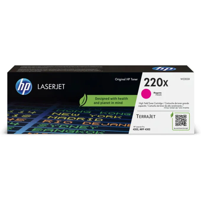 HP Original LaserJet Toner W2203X (220X) - Magenta, High-Yield 5,500 pages — image 1