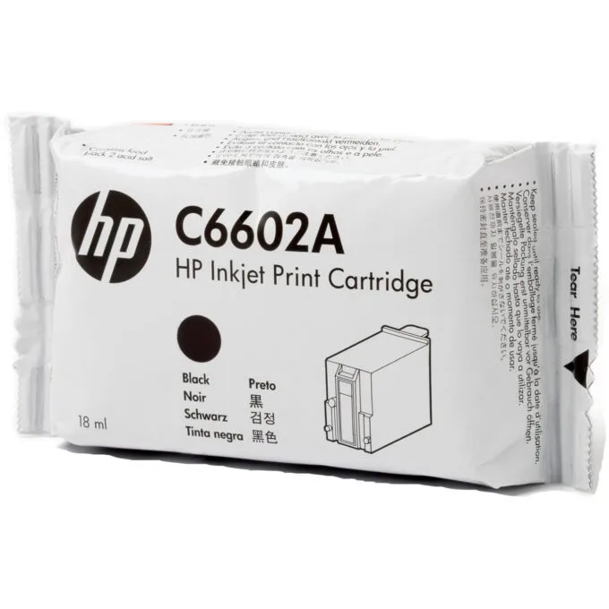 HP Original TIJ 1.0 Black Ink Cartridge - C6602A - Standard Yield, 18 ml, 1-Pack — image 2