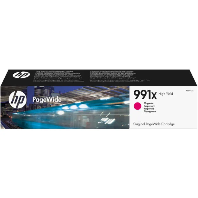 HP PageWide 991X High Yield Ink Cartridge - M0J94AE - Magenta, 187 ml, 16,000-page — image 1