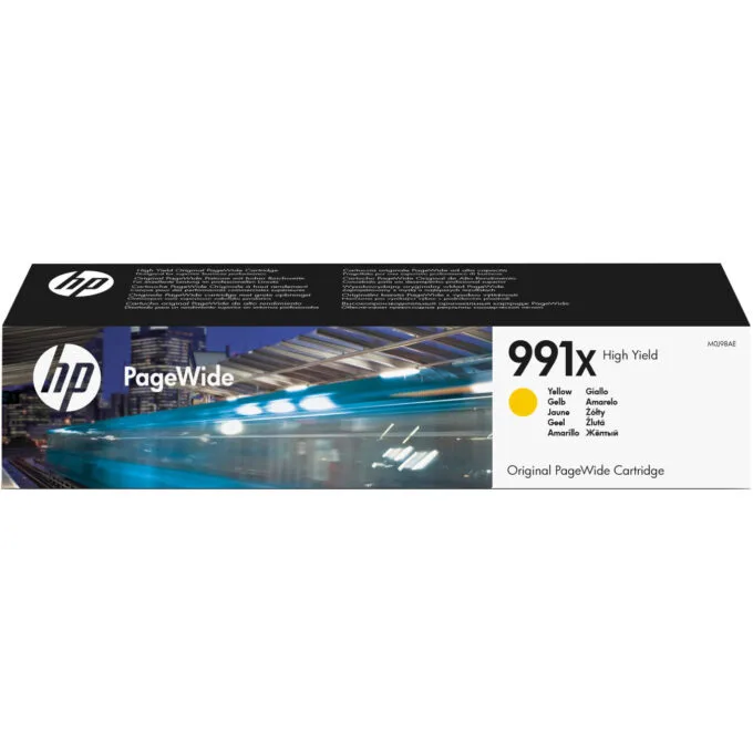 HP PageWide 991X Ink Cartridge - M0J98AE - Original High-Yield Yellow 182 ml — image 1