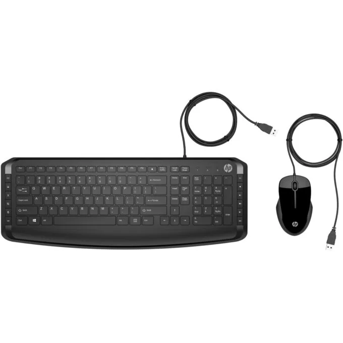 HP Pavilion Keyboard and Mouse - 200 GR (P) - 100% Full-Size Keyboard, Wired USB, Windows legends — image 1