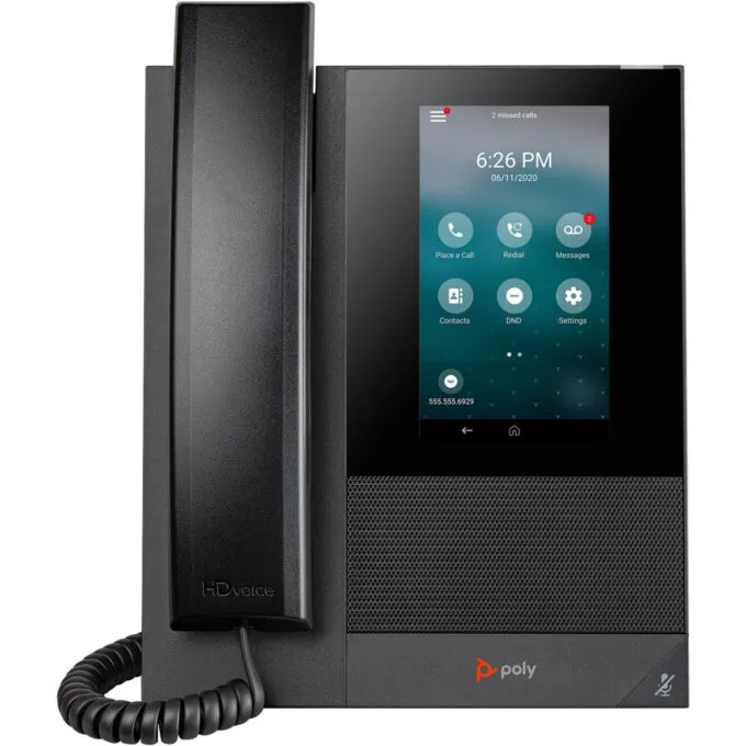 HP Poly CCX 400 IP Desk Phone - CCX 400 - Black, 24 lines, 5" LCD, PoE — image 1