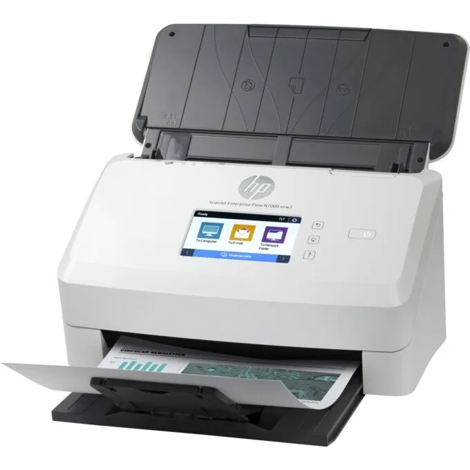 HP ScanJet Enterprise Flow N7000snw1 Document Scanner LAN WiFi - N7000snw1 - White — image 2
