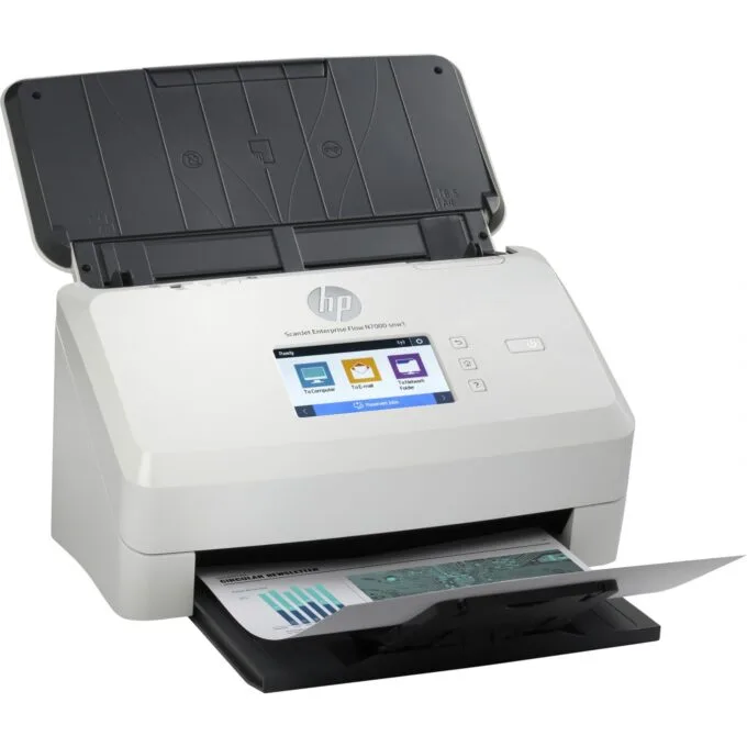HP ScanJet Enterprise Flow N7000snw1 Document Scanner LAN WiFi - N7000snw1 - White — image 3