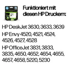 HP Tinte 302XL F6U68AE Schwarz Blister