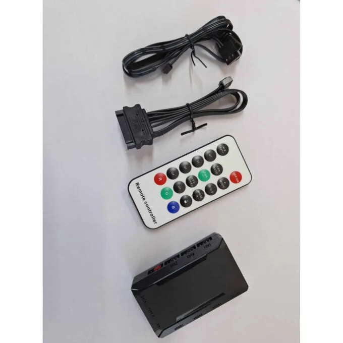HUB-E 4+4 FAN HUB SAMA - 4-Port PWM + 4-Port ARGB Hub — image 1