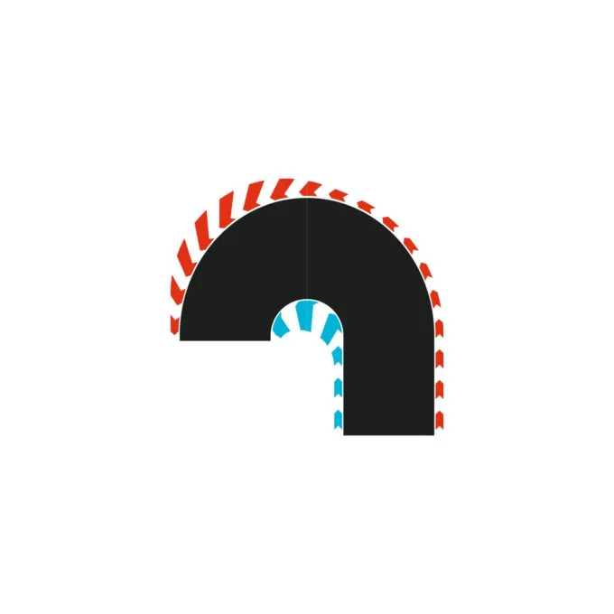 HYBRID hairpin curve 180° L R - racetrack — image 1