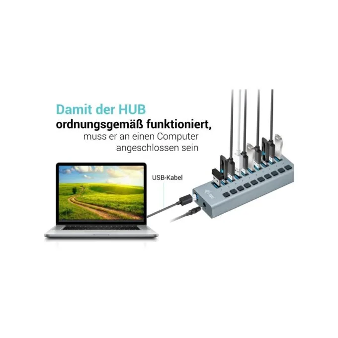 I-Tec U3CHARGEHUB10 USB 3.0 10-Port Charging Hub 48W — image 9