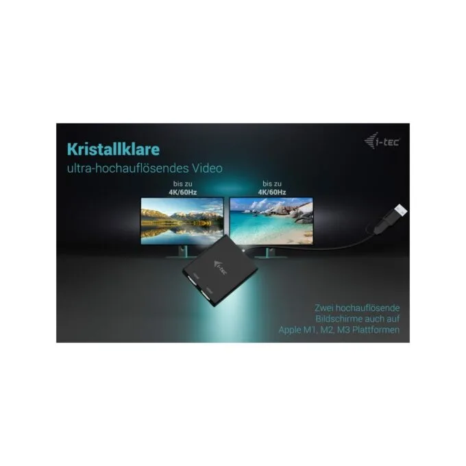 I-TEC USB-C 2x HDMI Adapter - Dual HDMI outputs — image 6