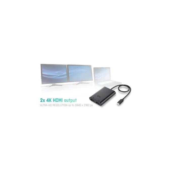 I-TEC USB-C 4K Dual HDMI Adapter - 4K60Hz on both ports, PD passthrough, Plug-and-play — image 5