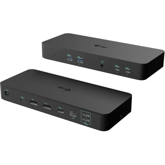I-TEC USB-C Intelligent Triple Display Docking Station - Black - 1x HDMI, 2x DP, 1x GLAN, 2x USB-C Gen2 — image 1