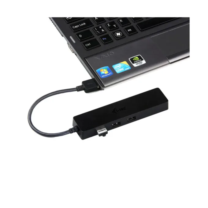 i-tec USB-C Slim Hub - 3-Port with Gigabit Ethernet Adapter - Compact Aluminum USB-C Adapter — image 5