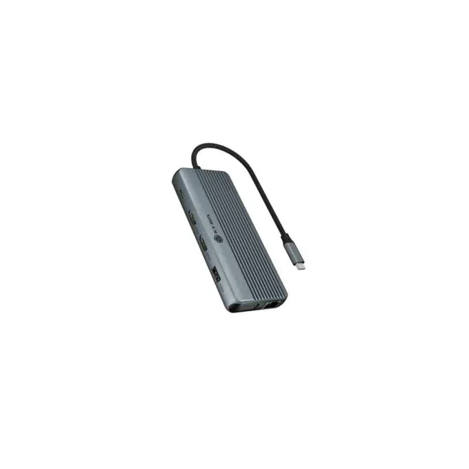 IB-DK4062-CPD ICY BOX 12-in-1 USB-C Dock Triple Video PD100W — image 1