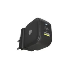 ICY BOX Charger 38W 2-Port USB-A 18W USB-C 30W Black