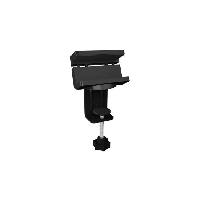 ICY BOX HUB & Power Strip Desk Mount - Black - Desk-mount hub and power strip for tidy workstation — image 1