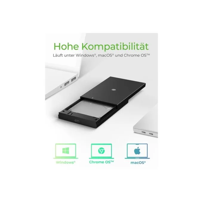 ICY BOX IB-200T-C3 - 2.5" SATA SSD Enclosure, USB 3.2 Gen1, USB-C, Black — image 3