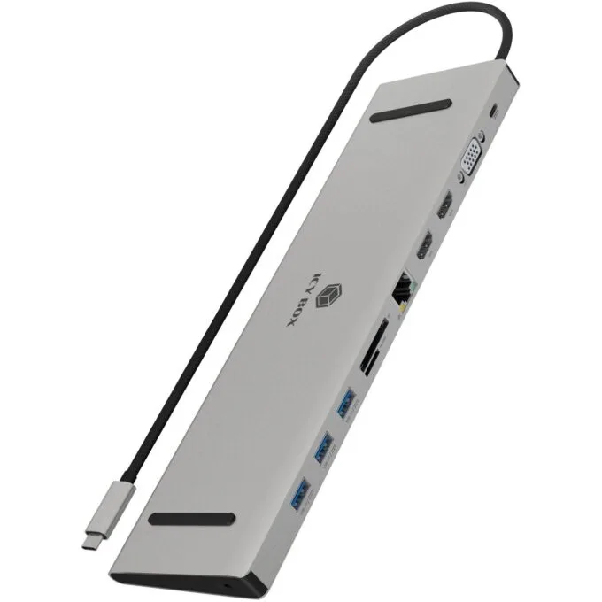 ICY BOX IB-DK2106a-CPD - USB-C Docking Station - 11-in-1, 100W PD — image 1