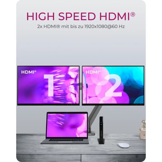 ICY BOX IB-DK2251AC USB-C/A 11-in-1 Docking Station - 6x USB 2x HDMI — image 4
