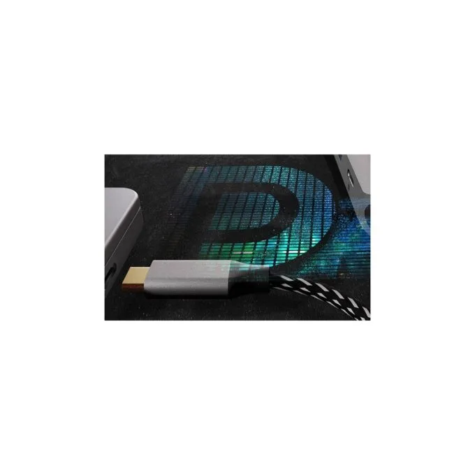 ICY BOX IB-DK4012-CPD USB-C 9-in-1 PD 100W Dock - Anthracite/Black — image 6