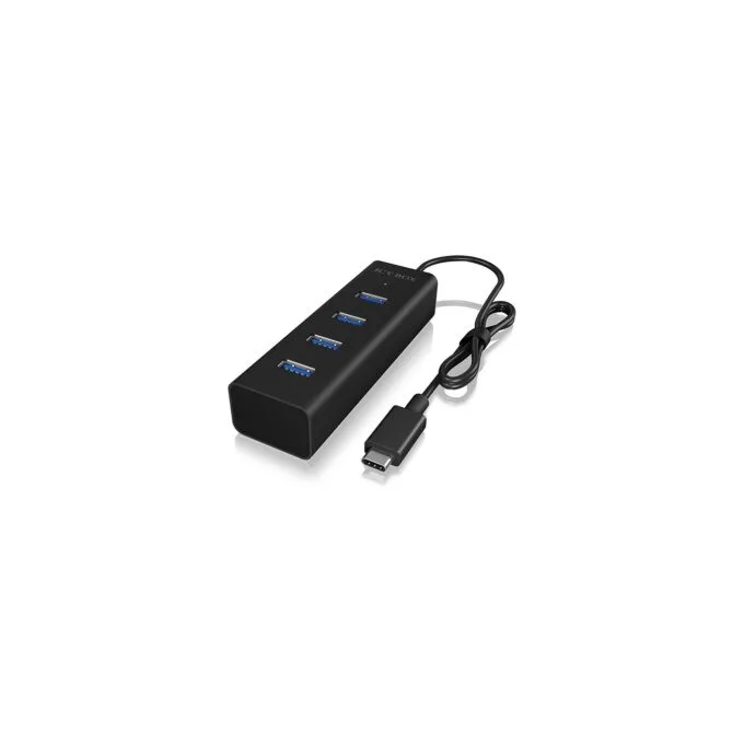 ICY BOX IB-HUB1409-C3 USB-C Hub 4x USB 3.0 Aluminum — image 1