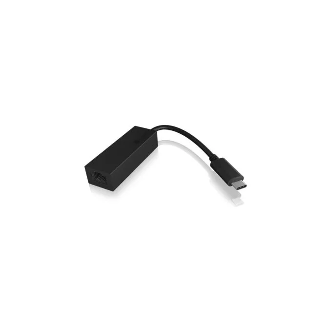 ICY BOX IB-LAN100-C3 USB-C to Gigabit LAN (ST-BU) Adapter - IB-LAN100-C3 - Color Black — image 1