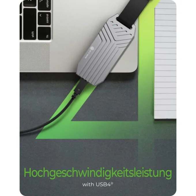 ICY BOX USB4 External NVMe M.2 Enclosure - IB-1919M-C42 - Aluminum — image 2