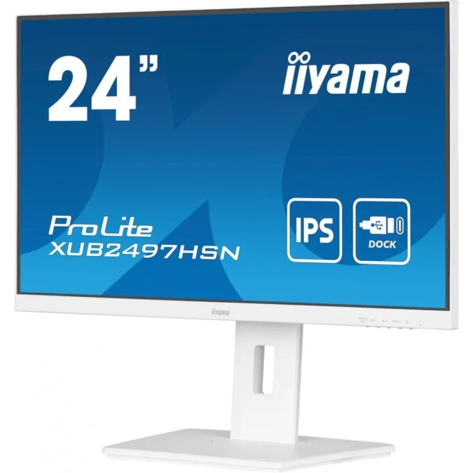 IIYAMA 60.5cm (23.8') XUB2497HSN-W2 16:9 HDMI+DP+USB-C Lift - XUB2497HSN-W2 - 23.8 inch, adjustable height monitor — image 10