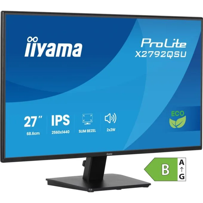 IIYAMA 68.6cm (27') 16:9 HDMI+DP+2xUSB IPS - X2792QSU-B1 - 68.6cm (27'), 16:9, HDMI+DP+2xUSB, IPS — image 1
