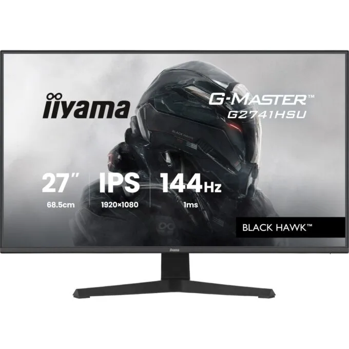 iiyama G-Master - G2741HSU-B1 - 68.6 cm (27?) (1920×1080) 16:9 IPS 1 ms (MPRT) 144 Hz HDMI DisplayPort VESA 100×100 Black — image 1
