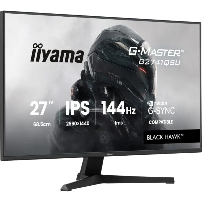 iiyama G-Master - G2741QSU-B1 - 16:9 QHD IPS 1 ms (MPRT) 144 Hz HDMI 2.0 DisplayPort 1.4 VESA 100... — image 9