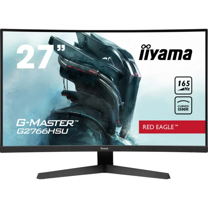 iiyama G-MASTER G2766HSU - 27" Curved VA Gaming Monitor, FHD 1920x1080, 165Hz, 1ms, FreeSync Premium, Black — image 2