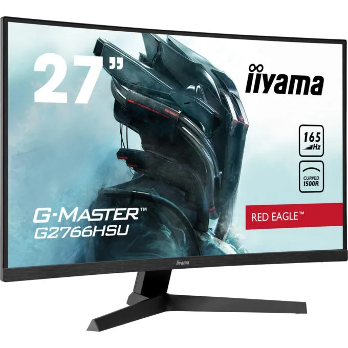 iiyama G-MASTER G2766HSU - 27" Curved VA Gaming Monitor, FHD 1920x1080, 165Hz, 1ms, FreeSync Premium, Black — image 1