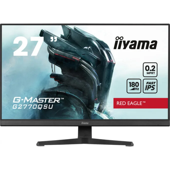 iiyama G-MASTER - G2770QSU-B6 - 27in (68.6 cm) Fast IPS WQHD 2560x1440 180Hz 0.2ms USB 3.2 Hub HDMI1.4 DP1.2 Speakers Black — image 2