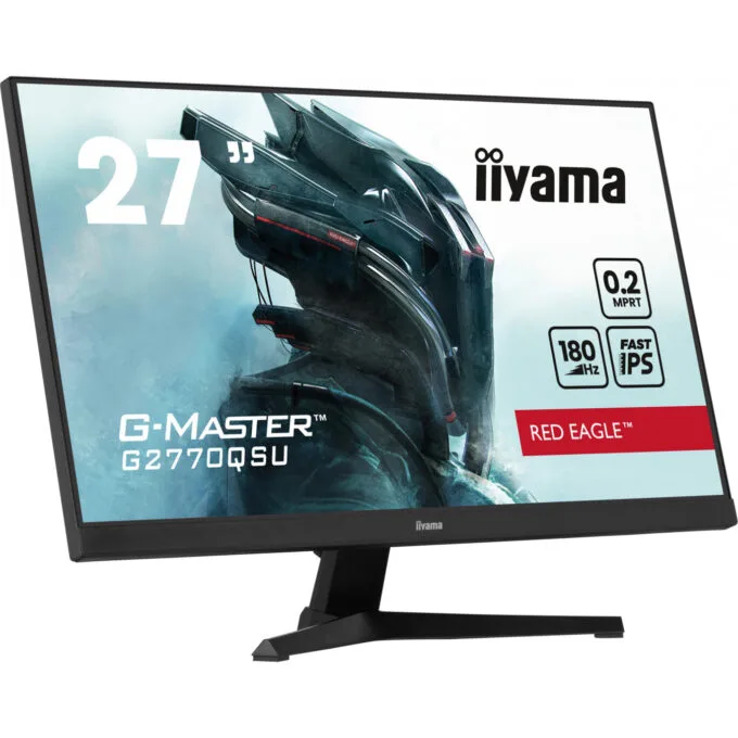 iiyama G-MASTER - G2770QSU-B6 - 27in (68.6 cm) Fast IPS WQHD 2560x1440 180Hz 0.2ms USB 3.2 Hub HDMI1.4 DP1.2 Speakers Black — image 7