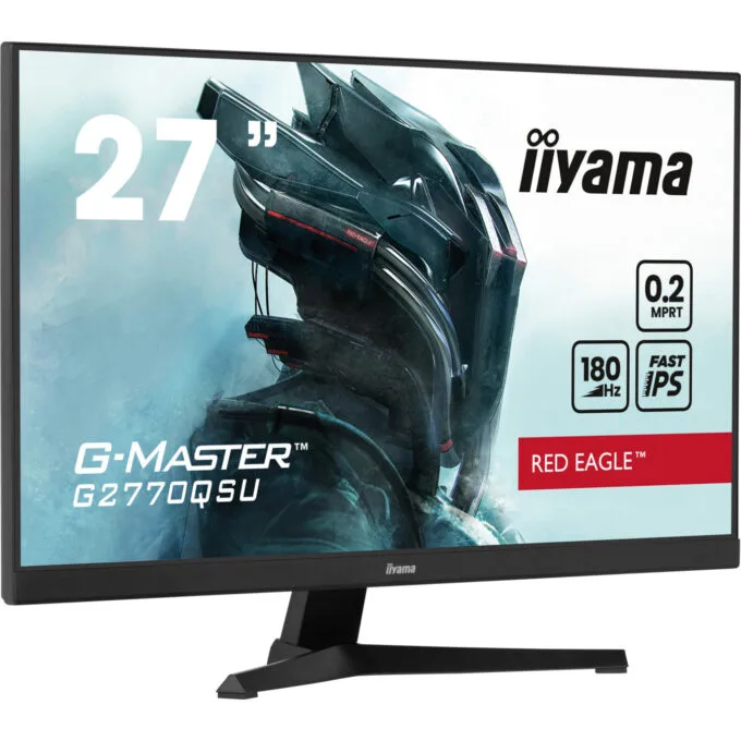 iiyama G-MASTER - G2770QSU-B6 - 27in (68.6 cm) Fast IPS WQHD 2560x1440 180Hz 0.2ms USB 3.2 Hub HDMI1.4 DP1.2 Speakers Black — image 1