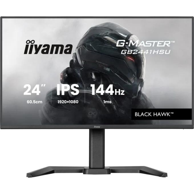 iiyama G-Master - GB2441HSU-B1 - 60.5 cm (23.8") (1920x1080) 16:9 FHD IPS 1 ms 144 Hz HDMI DisplayPort VESA Black — image 1