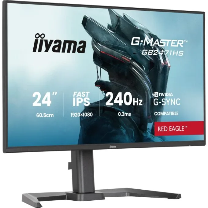iiyama G-Master - GB2471HSU-B1 - 60.5 cm 23.8 (1920×1080) 16:9 FHD Fast IPS 0.3 ms 240 Hz HDMI DisplayPort VESA Black — image 6