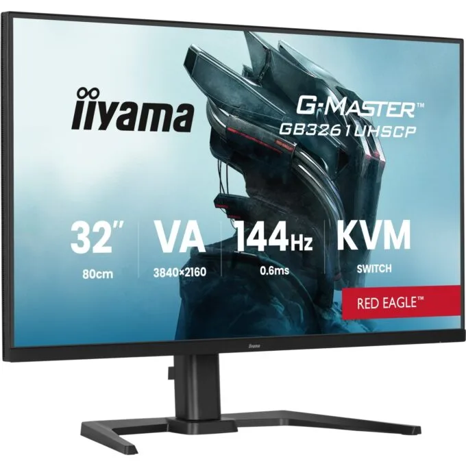 iiyama G-MASTER - GB3261UHSCP-B1 - 80 cm (31.5"), 3840x2160, 16:9, VA, 0.6ms, 144Hz, HDMI 2.1×2, DisplayPort 1.4, USB-C — image 3
