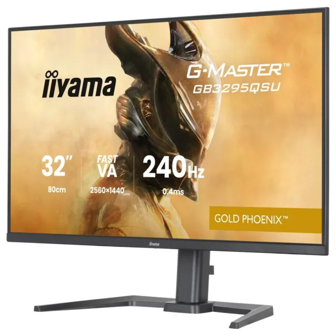 iiyama G-MASTER - GB3295QSU-B1 - 80 cm 31.5' (2560×1440) 16:9 Fast VA 0.4ms (MPRT) 240Hz HDMI 2.1 ×2 DisplayPort 1.4 — image 2