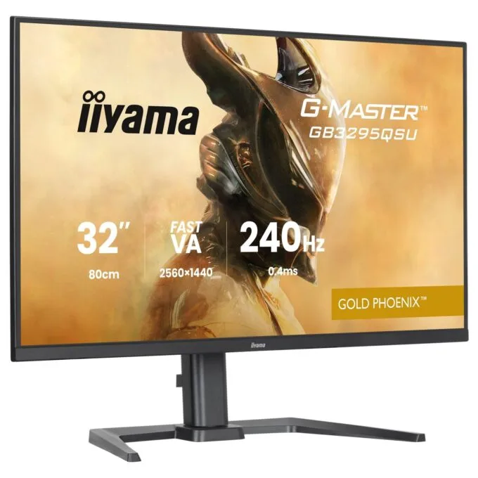 iiyama G-MASTER - GB3295QSU-B1 - 80 cm 31.5' (2560×1440) 16:9 Fast VA 0.4ms (MPRT) 240Hz HDMI 2.1 ×2 DisplayPort 1.4 — image 4