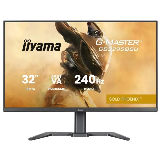 iiyama G-MASTER - GB3295QSU-B1 - 80 cm 31.5' (2560×1440) 16:9 Fast VA 0.4ms (MPRT) 240Hz HDMI 2.1 ×2 DisplayPort 1.4 — image 1