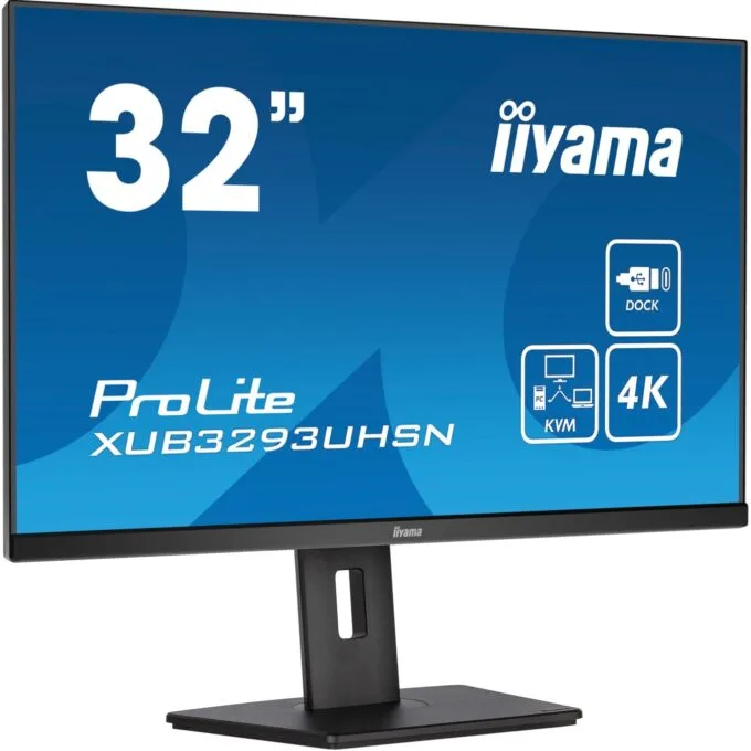 iiyama LCD Business Monitor XUB3293UHSN-B5 - 32'' 4K IPS HDMI DP USB-C Black — image 1